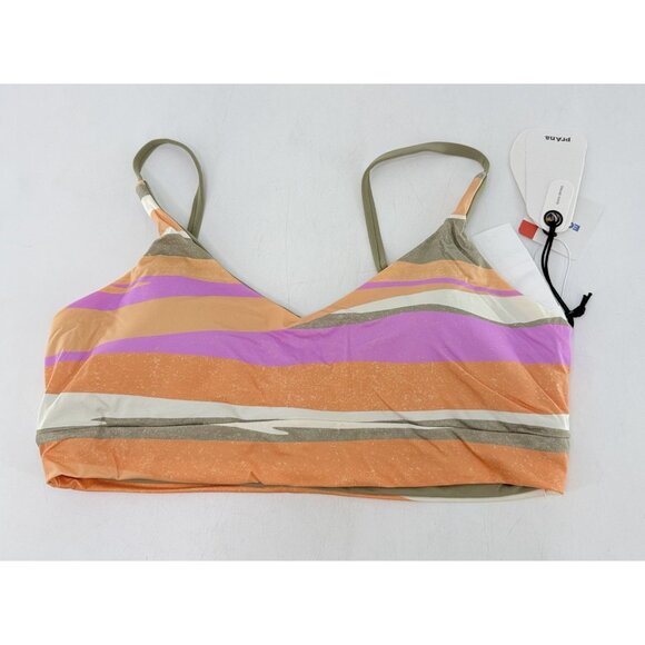 NWT PrAna Women's Willow Falls Reversible‎ Swim Top Waves Size M Sustainable - Picture 1 of 7